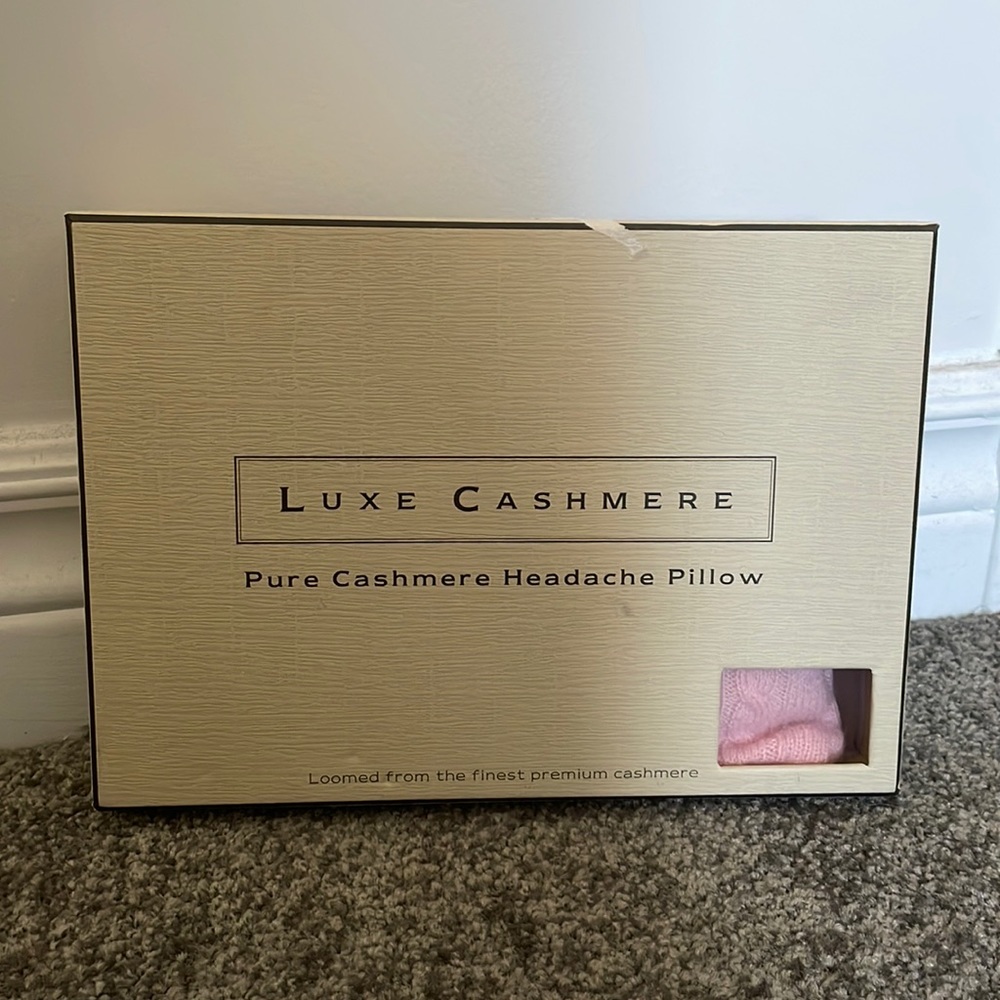 Cashmere Headache Pillow - Hot or Cold Therapy